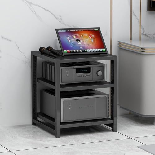 Mueble para equipo de audio de pie que soluciona la falta de espacio en sistemas Hi-Fi