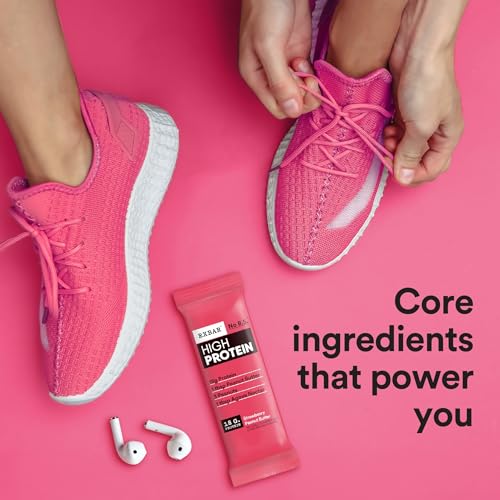 Image of RXBAR High Protein Bars, Gluten Free, Protein Snacks, Strawberry Peanut Butter, 25.3oz Box (12 Bars)