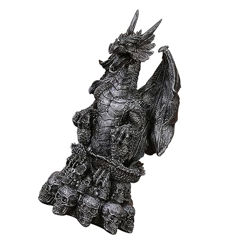 Statue de dragon d'Halloween durable pour remplacer les décors fragiles sur la pelouse
