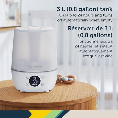 Safety 1st Humid Control Filter Free Humidifier, Detects temperature and humidity levels, White - image 6