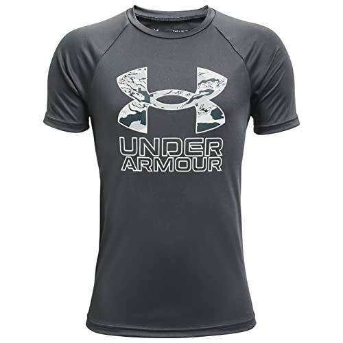 Image of Under Armour Boys' Tech Hybrid Printed Fill Short-Sleeve T-Shirt