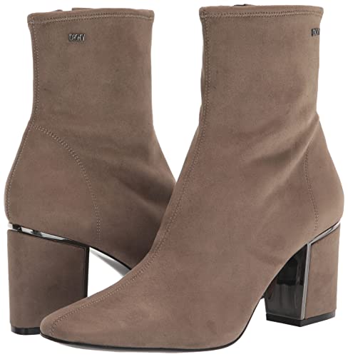 Dkny Women's Suede Classic Heeled Boot Fashion, Lt Mltry, 7.5 #TOP6