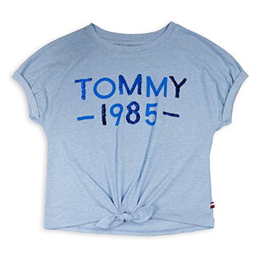 Image of Tommy Hilfiger Girls Sequin Flag Tee (Big Kids)