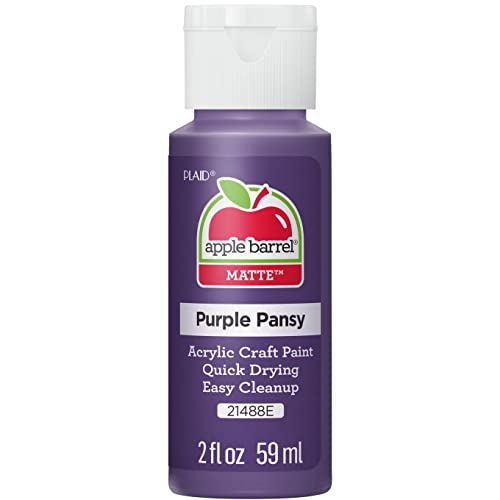 Image of Apple Barrel Acrylic Paint in Assorted Colors (2 oz), 21488, Purple Pansy