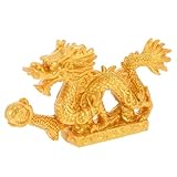 Décoration de bureau intérieure : dans la culture traditionnelle chinoise, le dragon est fréquemment utilisé comme symbole de bonne fortune, représentant la santé et la longévité. sculpture de dragon