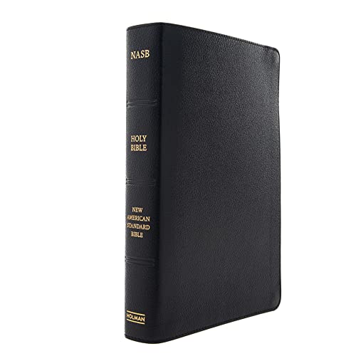 Nasb Super Giant Print Reference Bible, Black Genuine Leather, Red Letter, Presentation Page, Cross-References, Full-Color Maps, Easy-To-Read Bible Karmina Type #TOP6