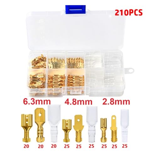 Connecteurs de pelle dorés en kit assorti pour électricien - 2