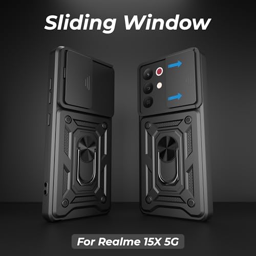 A rtistque Armor Bumper Case for Realme 15x 5G Black Shield-Black - Image 5