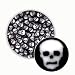 Black & White Skull Millefiori - 90 Coe