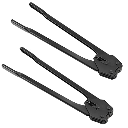 SEHOI 2 PCS 20'' Black Strapping Sealer for 1/2'' - 3/4'' Width Polypropylene and Polyester Strap, Heavy Duty Manual Banding Sealer Tools with Long Handle for Both Poly & Polyester Strap by SEHOI - Used condition - US$29.35