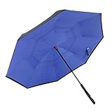 Paño doble para paraguas, efecto de hojas de loto impermeable.