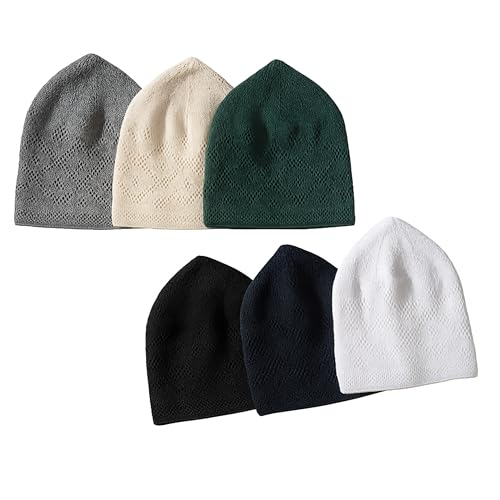 SUMELA Kufi Hats for Men Muslim - Muslim Hats for Men Clothing 6pcs Islamic Gifts Muslim Cap Mix Multi