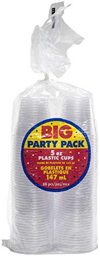 Big Party Pack Clear Plastic Tumblers | 5 oz. | Pack of 88 | Party Supply