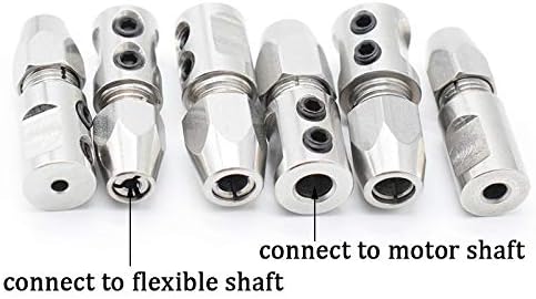 Rc Boat Stainless Flexible Coupling CW/CCW Soft Shaft Lock 5 * 4/4.76/3.8mm 3.18 * 3/2mm 4 * 3.18/4mm 2.3 * 2.2mm Flex Collet Coupler (Color : 5X4mm CW, Size : 1)