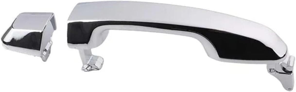 for Toyota Prado Landcruiser 2010-2017 Exterior Door Outer Handle Cover(1xRear ChromeSilver)