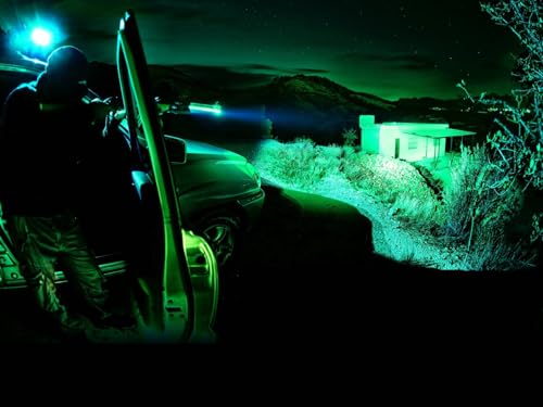 XLENTGEN 300 Yard Green Hunting Light Kit Zoomable Rechargeable with Switch - image 6