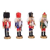 Le charme classique du casse-noisette : le design emblématique du soldat casse-noisette stimule l’imagination des enfants, faisant de ces figurines un ajout charmant à toute décoration de fêtes. ornement casse-noisette en bois, statue de casse-noisette