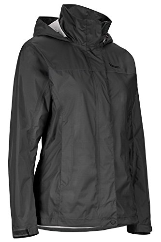 Marmot Women's Precip Lightweight Waterproof Rain Jacket, Jet Black, X-Small #TOP1