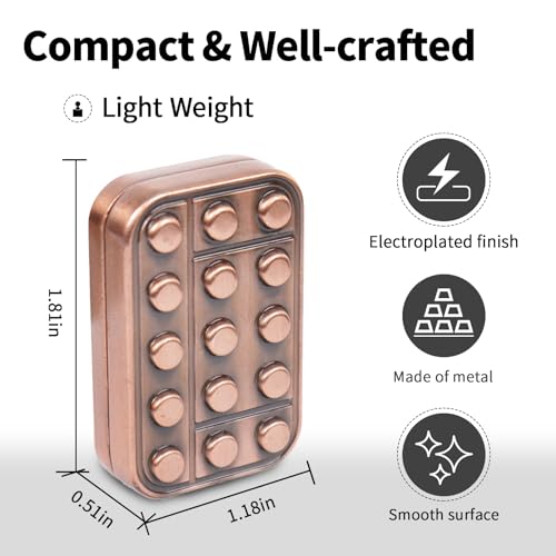 Image of Fidget Toys Adults Metal Fidget Slider Magnetic EDC Haptic Fidget Toys for Adults