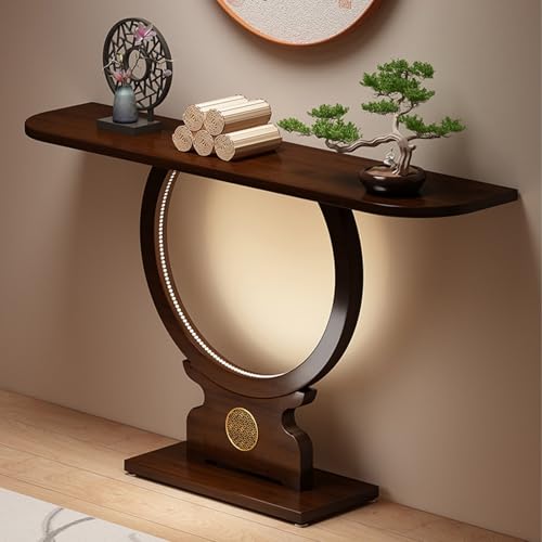 Mesa de sofá moderna de perfil estrecho para optimizar pasillos 2