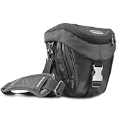 Mantona Premium Colt Borsa per Fotocamere Reflex, Nero/Metallico