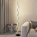 ZxWLife Floor Lamp, LED Modern Floor Lamps for Living Room, 2500LM-40W Lamps for Living Room 3Color Remote Dimmable Standing Lamp, 55" Floor Lamps for Living Room Bedroom Office