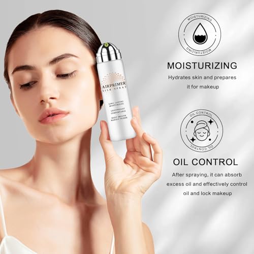 Airbrush Primer Face Makeup,Hydrating Primer for Oily and Mature Skin,Smoothes Skin Texture,Minimizes Appearance of Pores,Contains Hydrolyzed Silk and Hyaluronic Acid - Image 6