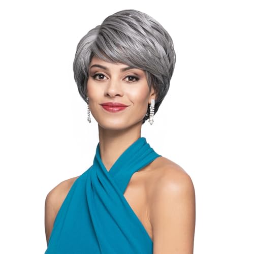Foxy Silver Megan Wig, Stylish Short Wig for Women,Short Hair