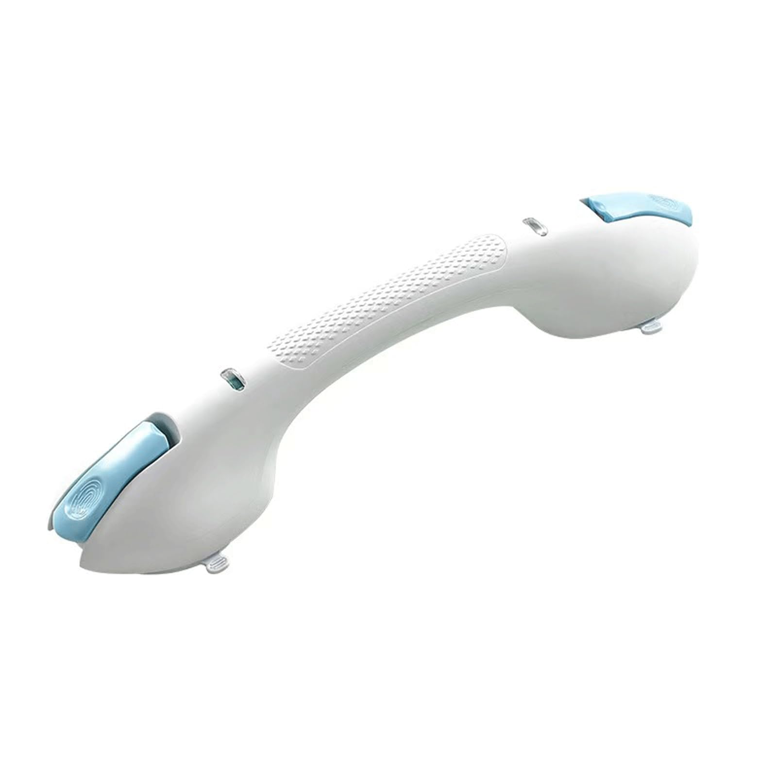 Barra de agarre seguro para ducha, accesorios de baño de 17 pulgadas, no requieren taladrar, sin herramientas y son desmontables, adecuados para personas mayores y discapacitados (azul, 1