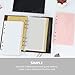 SEWACC Frosted Loose-Leaf Binder Pockets Set Plastic Envelopes for Cash Budgeting and Document Organization of Easy Access Binder Inserts