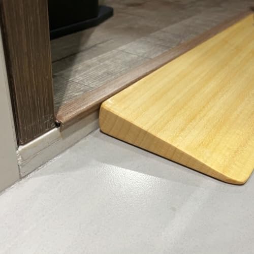 Türschwellenrampe Aus Holz,türschwellenrampen Tragbare,leichte Und Einfach Zu Transportierende Rampe Türschwelle,für Bürgersteig,Nutzbar Als Rollstuhlrampe,Schwellenrampe ( Size : 50*13*2.5cm )