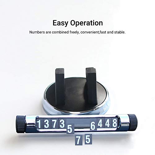 Placa de estacionamento temporário Zwbfu, placa de parada temporária luminosa, suporte universal par