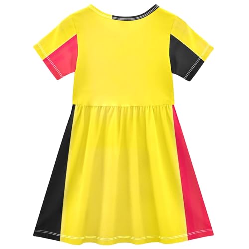Toddler Dresses for Girls Belgium Flag Floral Beach Sundress 2t Summer Short Little Girl2