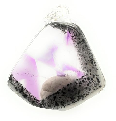 Natural Auralite 23 Crystal 925 Solid Sterling Silver Pendant 35mm