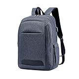 FANDARE Mochila de Viaje para Hombre y Mujer Mochila de Negocios Impermeable con Puerto de Carga USB Bolsa de Trabajo Grande y Ajustable para Portátil 15.6' Gris