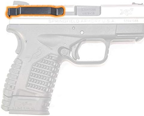 ClipDraw Ambidextrous Belt Clip for Springfield XDS Concealed Carry Black