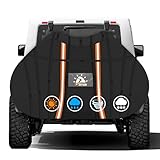 Zettum Bike Cover for Transport 2 Bike - 600D Travel Bike Covers for 2 Bikes on Rear Bike Rack Waterproof & Heavy Duty, Outdoor Full Bicycle Rack Cover for Two Bikes on Car Hitch Storage