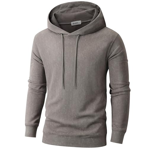 Image of KLIEGOU Mens Tie-Dye Pullover Hooded Sweatshirt