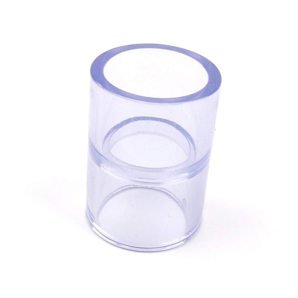 Outils de réparation de tuyaux D.I. 40mm PVC transparent Raccord de tuyau Aquarium Fish Tank Tube Direct Joints de jardin d'eau d'irrigation de tuyaux Connecteurs 10pcs / lot