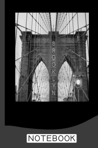 New York City Brooklyn bridge Notebook: NYC Journal Notebook 6x9 With 120 Lined Pages | NY Themed Gifts and New York City Souvenirs Notepad
