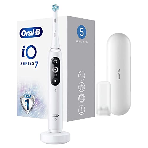 Braun Iom7.1A1.1Bd Oral-B Io 7 Elektrinis Dantų Šepetä—Lis Baltas Alabaster