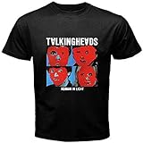 Pull On closure Talking Heads Remain in Light Rock Band Men\'s Black Tee T-Shirt XL