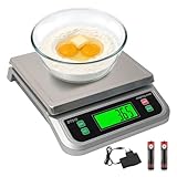 balance electronique cuisine: (CERTIFICATION CE / ROHS) utilise un adaptateur DC6V ou 2 piles AA, 2piles AA sont incluses, (notez que : l'adaptateur et la batterie ne peuvent pas être utilisés simultanément).