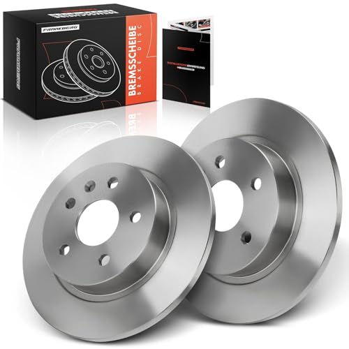 Frankberg 2 discos de freno traseros compatibles con Astra J 1.7L 2010-2015 Cruze J300 1.4L-2.0L 2009-2016 Trax 1.4L-1.8L 2012-2023 Mokka/Mokka X J13 1.4L-1.7L 2012-2023 023 Reed place# 13502135