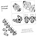 OATIPHO 1Set Hip Hop Grills Shiny Rhinestone Decorative for Ready to Wear Jewelry for Halloween Concerts and Fashion Events Cool Accessory for Men Women