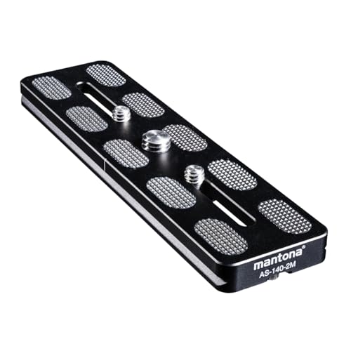 Placa Arca Swiss de 140 mm para equilibrar teleobjetivos y cámaras en fotografía de paisaje