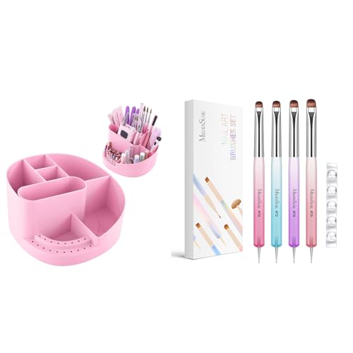 Organizador y set de pinceles para uñas French MelodySusie