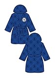 TDP Textiles Kinder Fußball Bademantel Jungen Mädchen Bademantel, Chelsea CFC, 5 Jahre