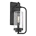 Golden Lighting 2380-1W BLK-SD Holden Sconce - Damp, Matte Black