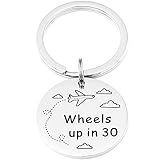 HUTIMY Wheels up in 30 Keychain Spencer's Gifts Spencer Reid Merchandise Crime Show Jewelry Crime Keychain